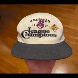 Vintage Cleveland Indians 1997 AL Champions Hat